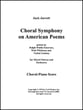 Choral Symphony on American Poems Choral Vocal Score cover